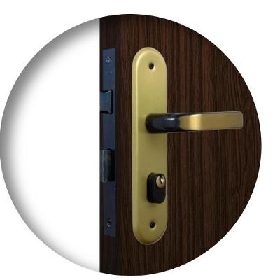 Fechadura Externa Stilo Alavanca Bronze Latonado MGM 40mm