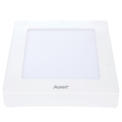 Painel Pop LED Plafon De Sobrepor 12W Quadrado 17cm Luz Amarela 3000K Bivolt Avant