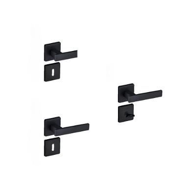 Kit 2 Fechaduras Interna e 1 WC Quad Concept Pado Preto