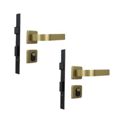 Kit 2 Fechaduras Roseta Módena Bronze Latonado Externa MGM