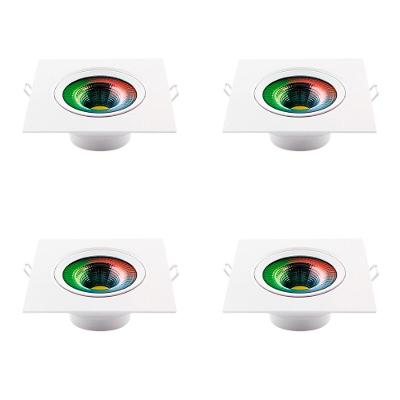 Kit 4 Spot Led Redondo 5W Wifi RGB Smart Alexa Avant