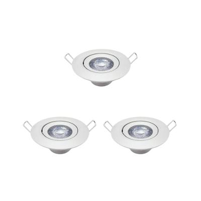 Kit 3 Luminária Red. Spot 7w 4000k Branco-neutro Avant