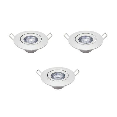 Kit 3 Luminária Red. Spot 3w 3000k Branco-quente Avant