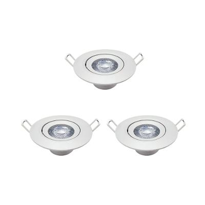 Kit 3 Luminária Red. Spot 7w 6500k Branco-frio Avant