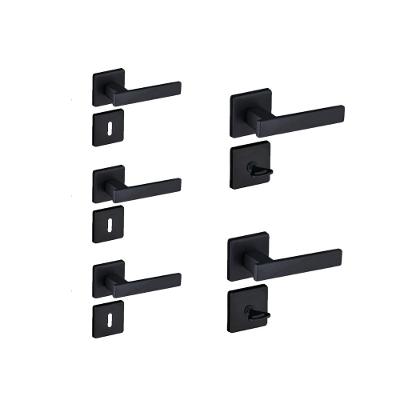 Kit 3 Fechaduras Interna e 2 WC Quad Concept Pado Preto