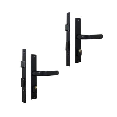 Kit 2 Fechadura Serralheiro Alavanca Externo Preto MGM 2,1cm