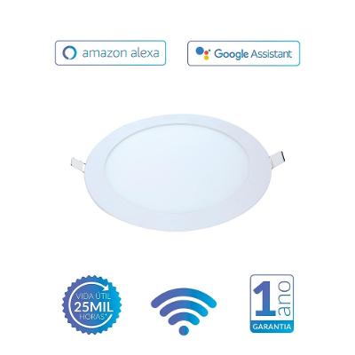 Kit 4 Painel LED Plafon Emb Alexa Wi-Fi 18W 2700-6500k Avant