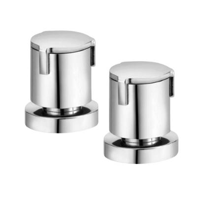 Kit 2 Acabamento Para Registro Docolbase Riva 1/2" 3/4" 1" Cromado Docol