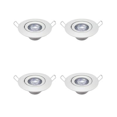 Kit 4 Luminária Red. Spot 5w 6500k Branco-frio Avant