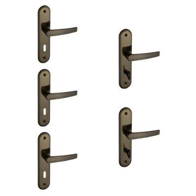 Kit 3 Fechaduras Interna e 2 WC Espelho Concept Pado Bronze