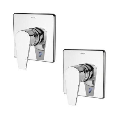 Kit 2 Acabamento Monocomando Para Chuveiro Lift 3/4" Alta E Baixa Pressão Cromado Docol