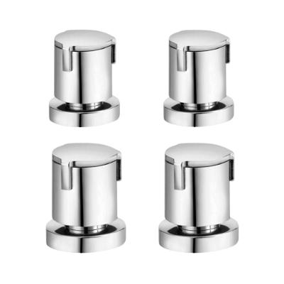 Kit 4 Acabamento Para Registro Docolbase Riva 1/2" 3/4" 1" Cromado Docol