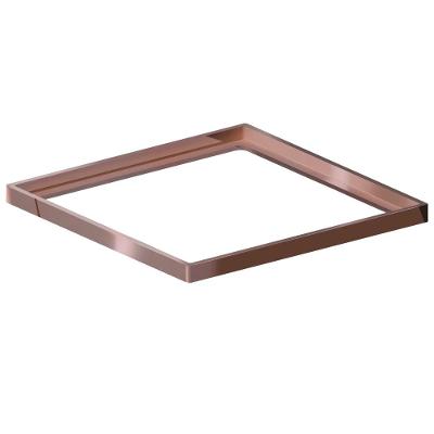 Porta Grelha Quadrado Rose Gold 15x15 cm Linear