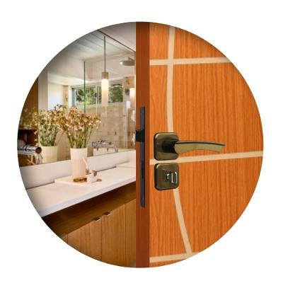 Fechadura Para Porta De Banheiro Roseta Genebra Bronze Latonado MGM 40mm