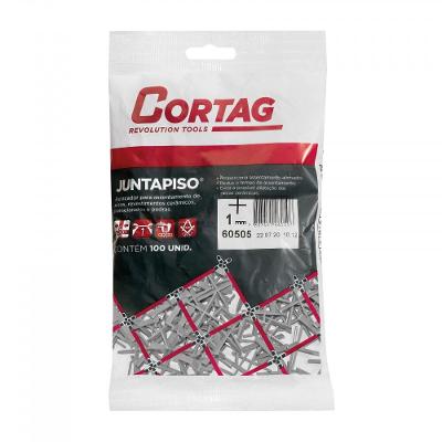 Espaçador Juntapiso 1,0mm Com 100 Peças Cortag 