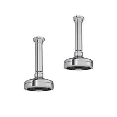 Kit 2 Chuveiro De Teto Redondo Acqua Plus 1990 Com Tubo Cromado Deca