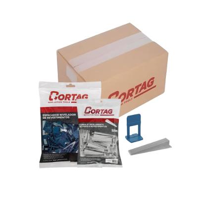 Espaçador Nivelador Slim 2,0mm Verde Cortag C/300 Peças e 100 Cunhas