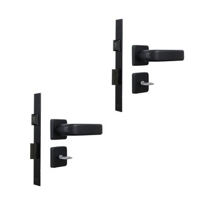Kit 2 Fechadura Firenze Banheiro Preto Fosco 4cm MGM