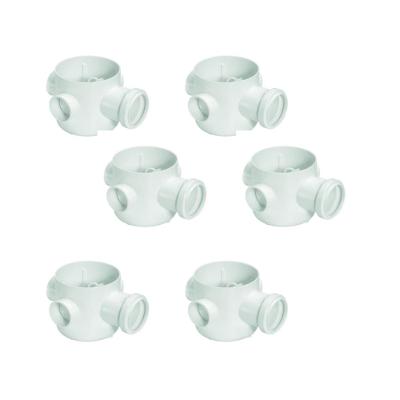 Kit 6 Corpos Caixa Sifonada 150x185x75mm N99 Amanco