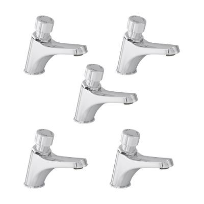 Kit 5 Torneira Para Lavatório Automática De Mesa Decamatic Eco 1173c Cromada Deca