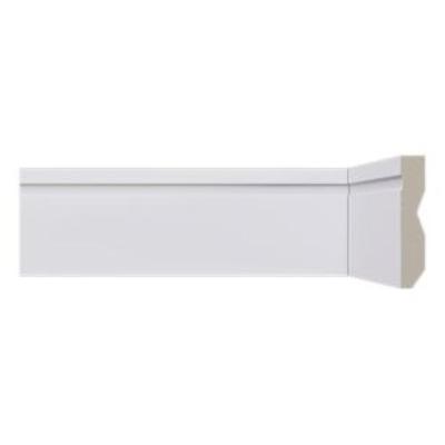 Rodapé Santa Luzia Branco Com Friso De Poliestireno Lev72 70x2400mm
