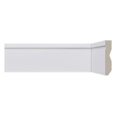 Rodapé Moderna 10cmx2,40m Branco 457 Com Friso Santa Luzia