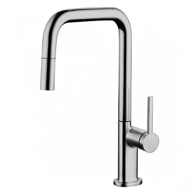 Misturador Gourmet Boolean Com Bica Retratil Aço Escovado Lexxa