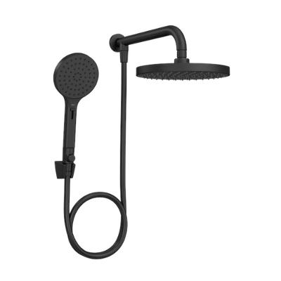 Chuveiro Redondo De Parede Com Desviador Multijatos Flex Max Black Matte Deca