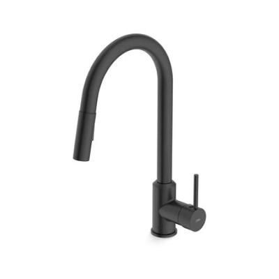 Monocomando Para Cozinha De Mesa Bica Extraível 2 Funções Prática Preto Matte Celite