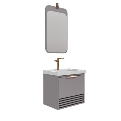 Gabinete Para Banheiro Com Lavatório Paraty Platina MGM Moveis 60cm