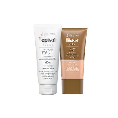 Kit Mantecorp Cuidado da Pele Facial - Protetor Solar FPS60 e Protetor Solar FPS30 Clara