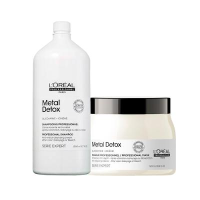 Kit L'Oréal Professionnel Serie Expert Metal Detox – Shampoo 1500ml e Máscara 500g