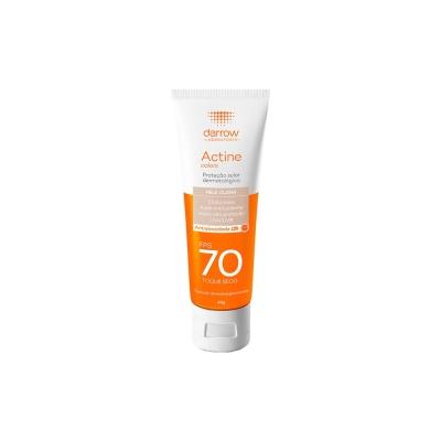 Darrow Actine Colors Protetor Solar Facial FPS70 Pele Clara 40g