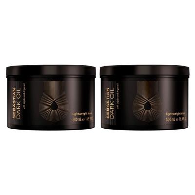 Kit Sebastian Professional Dark Oil Máscara de Brilho 500ml - 2 Unidades