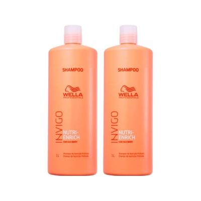 Kit Wella Professionals Invigo Nutri Enrich Shampoo 1000ml - 2 Unidades