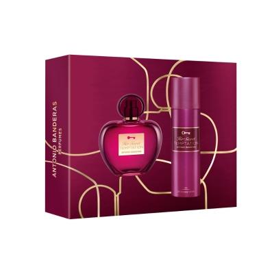 Kit Banderas Her Secret Temptation EDT Perfume Feminino 80ml e Desodorante 150ml