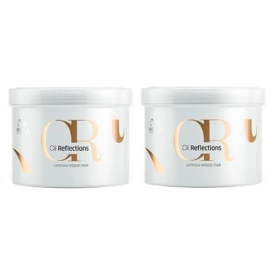 Kit Wella Professionals Oil Reflections Máscara de Brilho 500ml - 2 Unidades