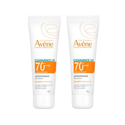 Kit Protetor Solar Facial Antioleosidade - 2 Protetores Solares Avène Cleanance Uv Fps 70 40g