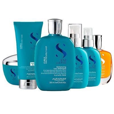Kit Alfaparf Milano Professional Semi Di Lino Curls Home Care Cowash - 6 Produtos