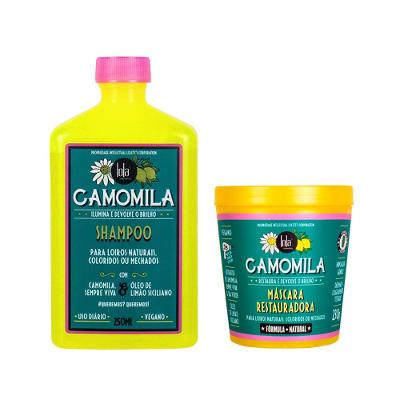 Kit Lola  Cosmetics Camomila -  Shampoo 250ml e Máscara 230g