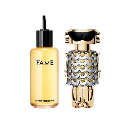 Kit Paco Rabanne Fame Feminino EDP Perfume 200ml Refil + Perfume 80ml Recarregável