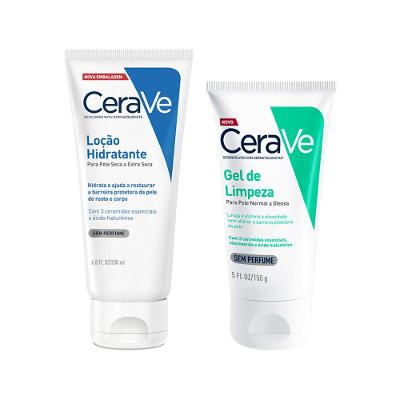 Kit Cerave - Gel Facial De Limpeza 150g + Loção Hidratante Corporal 200ml