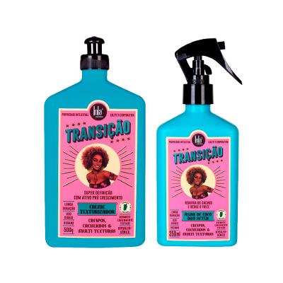 Kit Lola From Rio Transição -  Spray Finalizador Água De Coco 250ml + Creme Texturizador 500g