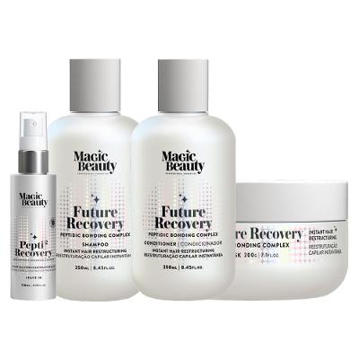 Kit Magic Beauty Future Recovery - Shampoo 250ml + Condicionador 250ml + Máscara 200g + Leave-In Pepti 120ml