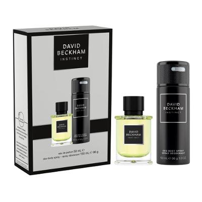 Kit David Beckham Instinct EDT Perfume Masculino 50ml + Instinct Body Spray 150ml