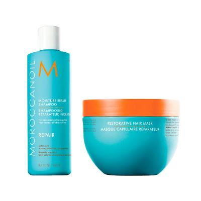 Kit Moroccanoil Moisture Repair - Shampoo 250ml + Máscara 250g