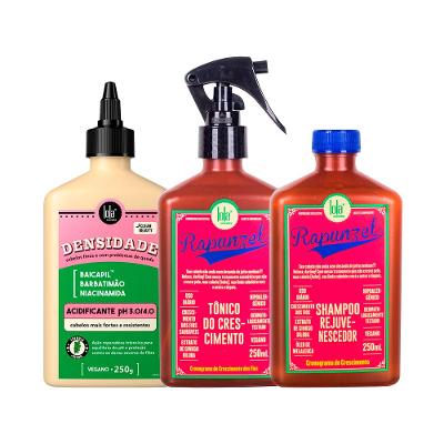 Kit Lola From Rio -  Acidificante Densidade 250g +  Shampoo Rapunzel 250ml +  Tônico Rapunzel 250ml
