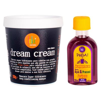 Kit Lola From Rio - Máscara Dream Cream 200g + Óleo Pinga! Açai & Pracaxi  50ml