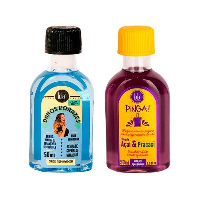 Kit Lola From Rio -  Óleo Danos Vorazes 50ml + Óleo Pinga! Açai & Pracaxi  50ml
