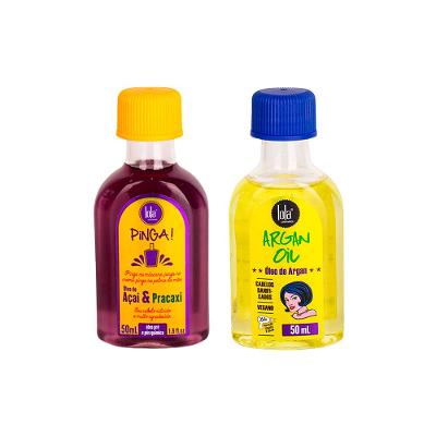 Kit Lola From Rio - Leave-In Argan Oil  50ml + Óleo Pinga! Açai & Pracaxi 50ml